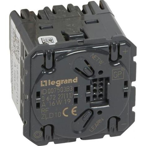 Legrand 067227 Variateur 1 circuit 8W à 300W Céliane MyHOME Play sans neutre (1/2)