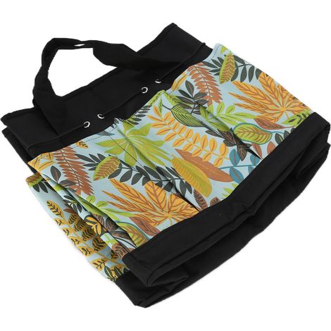 Sac de Jardinage Imprimé Fleurs Multifonction Portable Rangement Jardin Tote Poches (1/5)