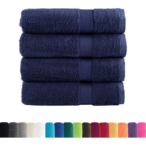 Essuie-mains de qualité supérieure SOLUND 4 pcs bleu marine (1/5)