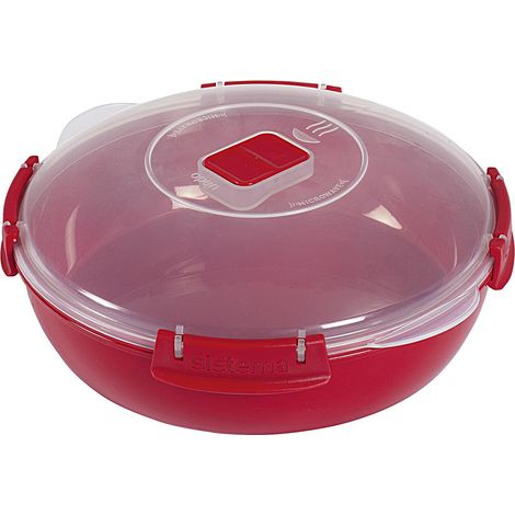 Sistema Boîte Ronde Spécial Micro Ondes Rouge 1,2L