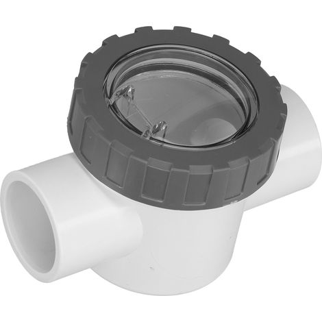 Clapet anti-retour transparent en PVC pour piscine - Accessoires de remplacement (V401A) (1/5)