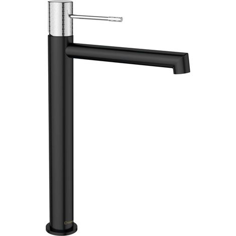 Sapho Solaris - Waschtischarmatur, mattschwarz/chrom WD006BC (1/2)