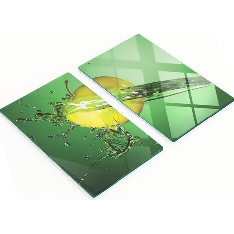 Tableros decorativos multifuncionales de vidrio templado Apple Water 2x30x52 cm