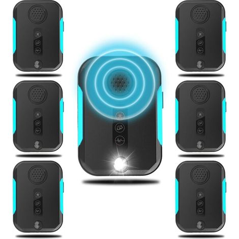Répulsif Ultrason - Souris Rats - 360° Couverture Jusqu'à 120 M² - LED Clignotante - Pour Maison Appartement Cave Garage Restaurant - 6 Pièces (1/5)
