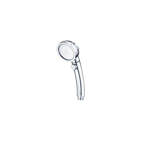 Pommeau de douche, pommeau de douche avec filtre, pommeau de douche haute pression, trois modes de jet d'eau, augmentation de la pression, amovible et facile à nettoyer, argent (1/4)