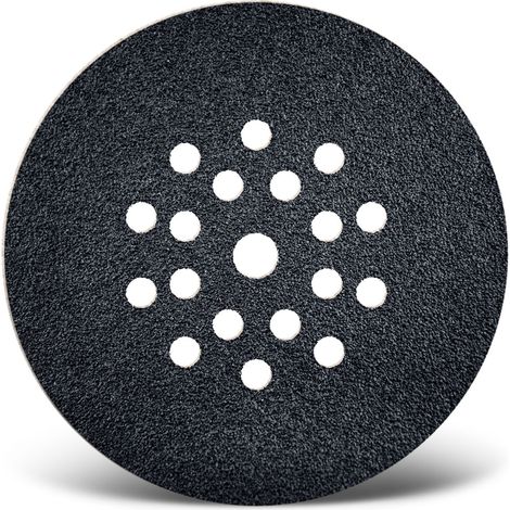 MENZER Black Klett-Schleifscheiben, 225 mm, 19-Loch, f. Trockenbauschleifer, Siliciumcarbid (10 Stk.) K16