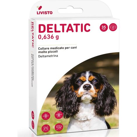 Deltatic 2 Collari contro pulci, zecche, flebotomi e zanzare per cani piccoli (1/2)