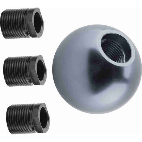 Pomello universale per cambio manuale con sfera rotonda in titanio per leva del cambio dell'auto