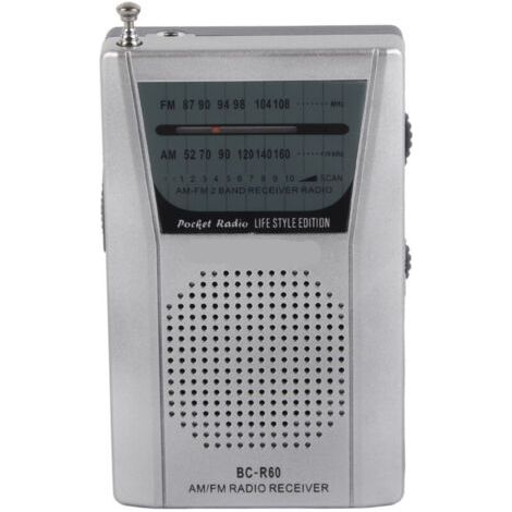 ALLIANDISRadio AM FM Numérique Portable avec Fonction Mémoire et Réglage Manuel Facile - BCR60 (Piles AA Incluses) (1/4)