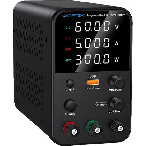 Alimentation CC, Sortie 30V, Courant Réglable, 0-60V 0-5A (1/2)