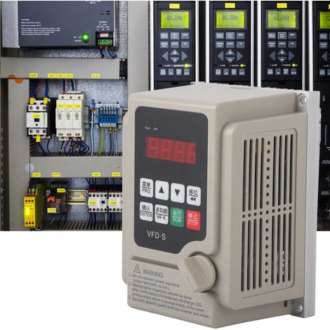 Onduleur de fréquence série S, entrée monophasée 220 V, sortie triphasée, 0,75 kW (1/5)