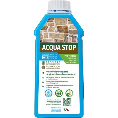 Protettivo idrorepellente traspirante protezione umidità acqua stop 1 litro (1/5)