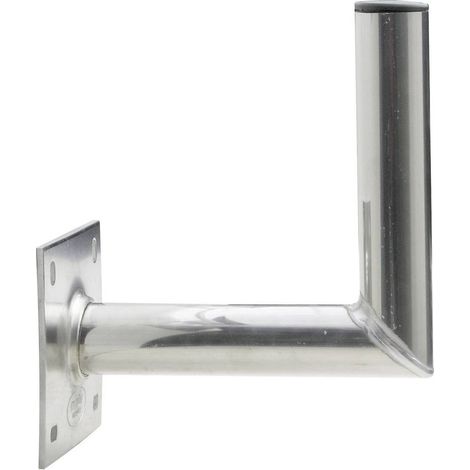 Support mural pour antenne satellite – WAH25A001 – Aluminium argent – Ecartement 25 cm – Charge vent jusqu'à 190 km/h – Schwaiger