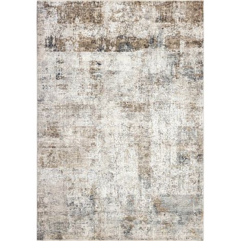 Tapis taupe élégant à poils courts doux et facile à vivre - 290 x 200 cm (1/5)