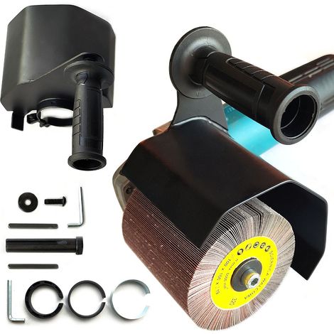 Glob Tools Satin-Finish-Aufsatz für Winkelschleifer mit 125x100mm Bürsten GT04-01 (1/5)