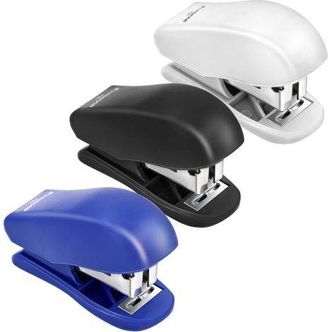 Mini Stapler - 25 Sheets Capacity - Desktop Office School Travel Stapler - Plastic - Random Color - 1 Piece (1/5)