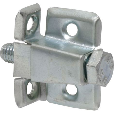 Ferrure d'assemblage zinguée blanche – Fixation à l'équerre – Vis tête cylindrique fendue en croix – Vendu à l'unité – Serfa (1/2)