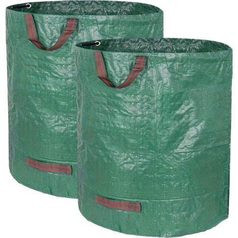 Sacs de jardin, sacs poubelles de jardin, sacs à feuilles et à gazon résistants à la déchirure, sacs pour la collecte des feuilles (1/5)