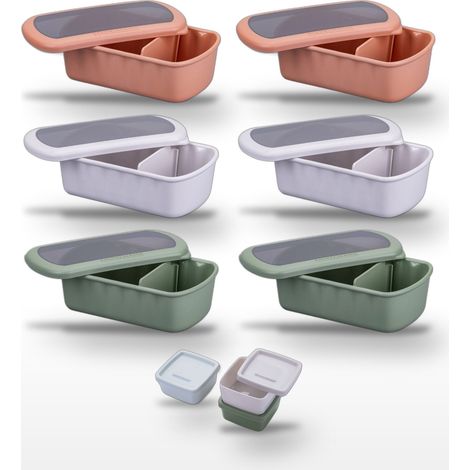 Lot de 6 Lunchboxes et 3 Boîtes à Sauce Fackelmann Storage (1/5)