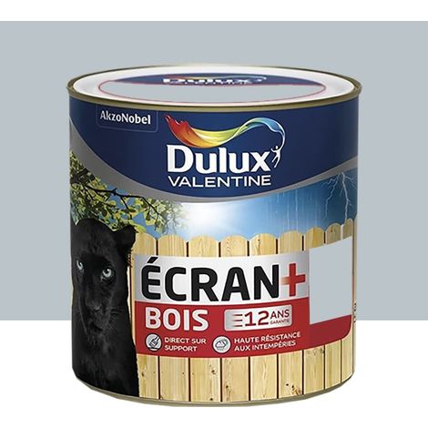 Peinture bois DULUX VALENTINE Ecran+ Bois Gris clair 2 L (1/2)