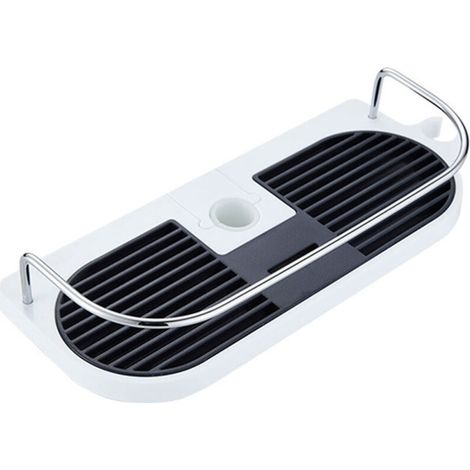 Étagère de douche perforée, pour barres de douche - organisateur de salle de bain (1/5)