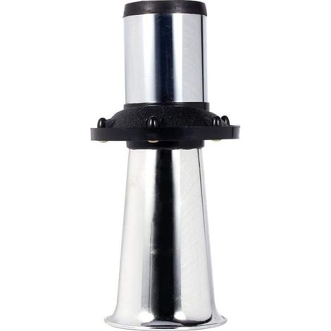 12 V 110 dB Hupe im alten Stil, 12 V 490 Hz, Auto-Trompete, laute Hupe, Alarmhupe, antik, Vintage, klassischer Typ (Silber), Trompete