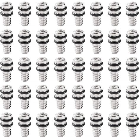 40 Pièces 18x6 mm Métal Taquets d'Étagère, Goupilles de Support D'étagère, pour Meubles de Bibliothèque D'armoires de Cuisine (1/5)
