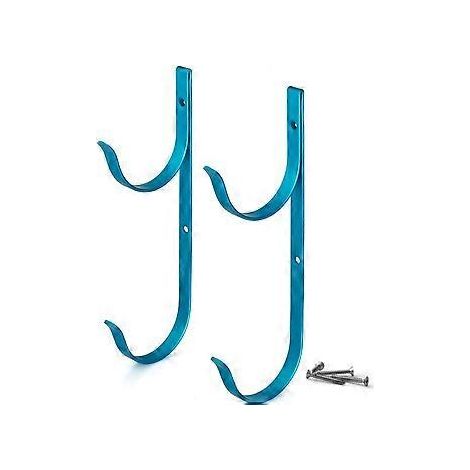 2-teiliges Premium-Set aus blauem Aluminium für Poolstangen, ideal für Teleskopstangen, Skimmer, Laubkescher, Netze, Bürsten, Saugschläuche und Gartengeräte.
