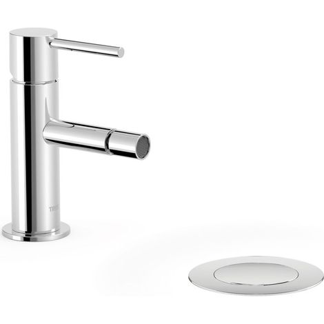 GRIFO MONOMANDO PARA BIDÉ CON DESAGÜE AUTOMÁTICO CON MANETA