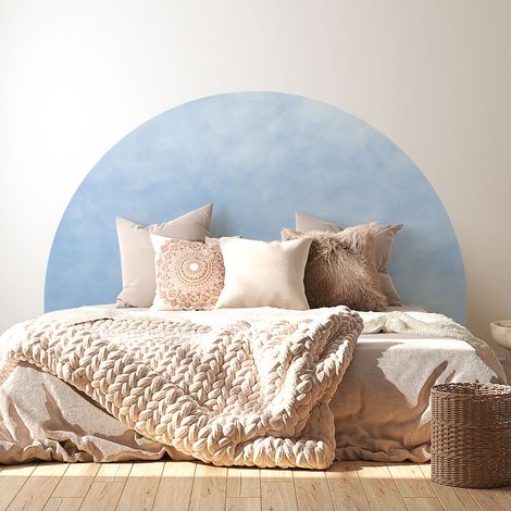 Stickers tête de lit - Couleur tendance - 160 x 130 cm - Pour lits (120 à 140 cm) - Adhésif MAT (1/2)