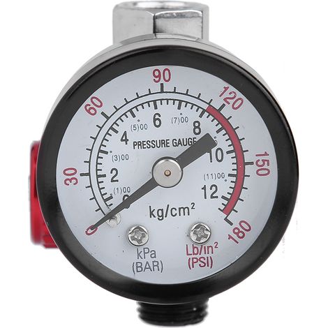 Automatische 1/4"-BSP-Spritzpistole mit Luftregler und Manometer, Membransteuerung, DH (1/5)