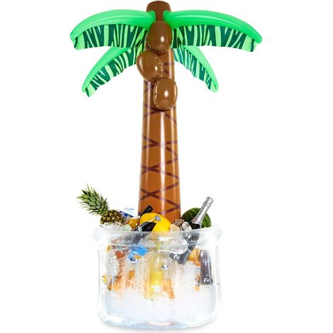 Refrigeratore gonfiabile per bevande con design a palma, accessori per feste Tiki (1/5)