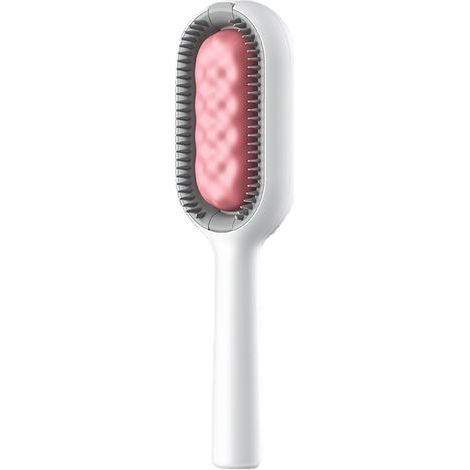 Cepillo para gatos de pelo largo, cepillo lavable para mascotas hecho de silicona ultrasuave, cepillo mágico de limpieza reutilizable (1/5)