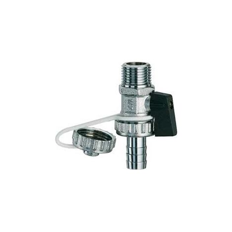 Rubinetto di scarico caldaia cromato 1/2" (1/2)