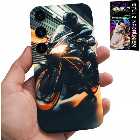 Custodia per Samsung Galaxy S23 - motocicletta con ventola + vetro (1/5)
