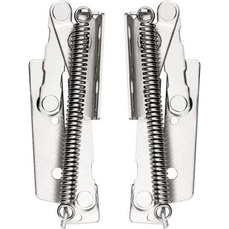2 Pcs Charnière de Porte d'armoire, Charnière à Ressort, 80 ° Paumelles de Porte Pour Portes de Meuble Haut, Placard, Armoire de Cuisine Capacité de Charge Jusqu'à 10 Kg (1/5)