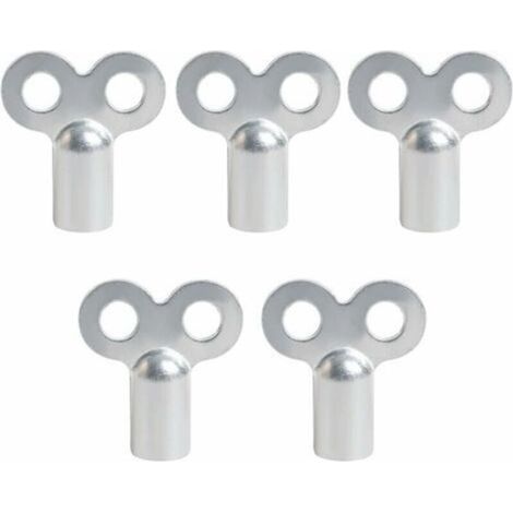 Lot de 5 clés de purge pour radiateurs - Compatibles avec tous les radiateurs - Clés carrées de qualité supérieure - Pratique (1/3)