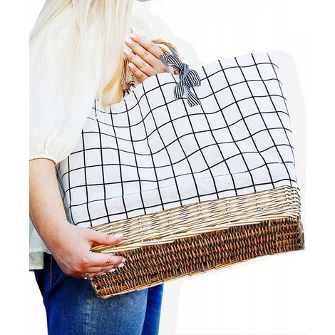 ÖKOLOGISCHE TASCHE, EINKAUFSKORB, PICKNICK, GERÄUMIG