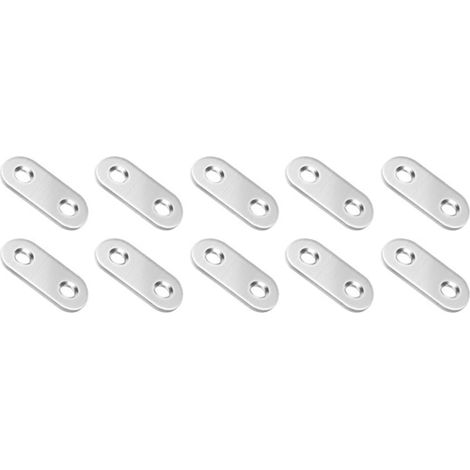 plaques de connexion droites plates en acier inoxydable (1/5)