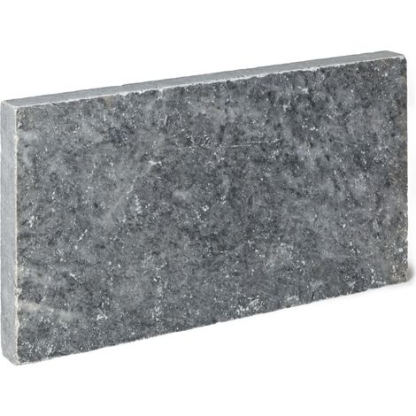 Bordure de jardin Pierre d'Adana Gris Bleu 61x33x5 cm (à l'unité) - RO'MA NATURE