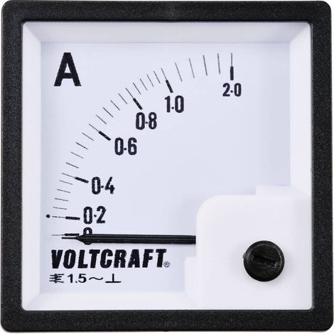 VOLTCRAFT AM-72X72/1A AM-72X72/1A Appareil de mesure encastrable analogique AM-72X72/1A 1 A Ferromag (1/2)
