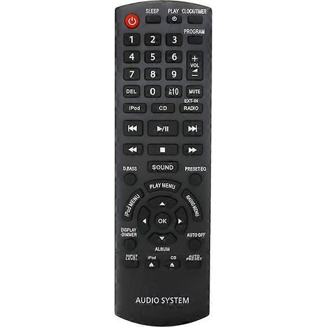 N2QAYB000641 Remote Control Replaced for Compact Stereo System SC-HC35 SCHC35 SC-HC35DB SCHC35DB Black (1/5)
