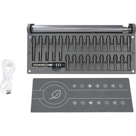 Jeu de tournevis électrique micro précis pour lunettes, montres, appareils photo, ordinateurs, drones et jouets (1/5)