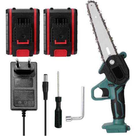 Tronçonneuse électrique 21V 6" sans fil 2 batteries 220V