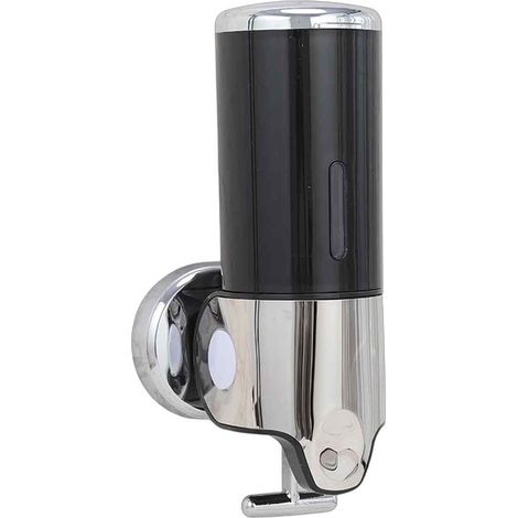 Wandseifenspender, Edelstahl, 400 ml, silberfarben, für Bad und Küche - Wandseifenspender, Edelstahl, 400 ml, silberfarben, für Bad und Küche (1/5)