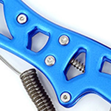 Fischlippenpinzette aus Aluminiumlegierung, Einhandbedienung, einfache Handhabung, tragbar, blau (1/5)