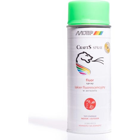 Vernice spray fluorescente verde 400 ml CRAFTS (1/5)