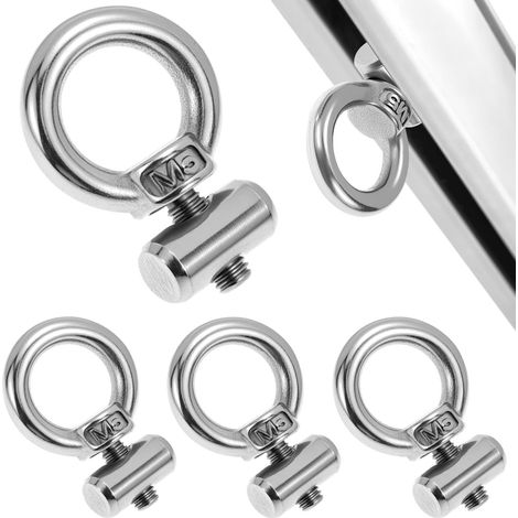 Lot de 4 M5 butoirs de Fixation pour auvent, pour Caravane, Camping-Car, Camping-Car, 304 Acier Inoxydable (1/5)