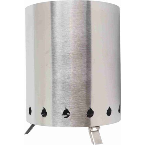 Poêle à bois de Camping en plein air, petit foyer Portable en acier inoxydable sans fumée pour barbecues pique-niques (1/5)