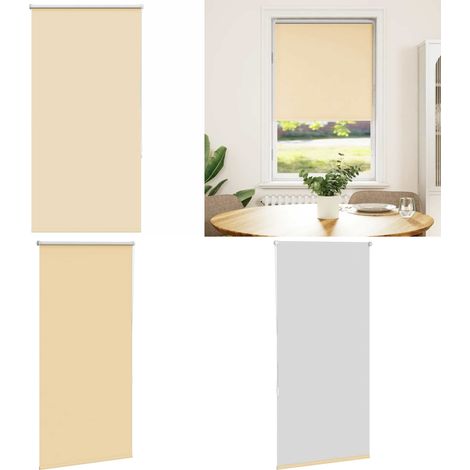 vidaXL Verdunkelungsrollo Beige 70x150cm Stoffbreite 65,7 cm Polyester (1/5)